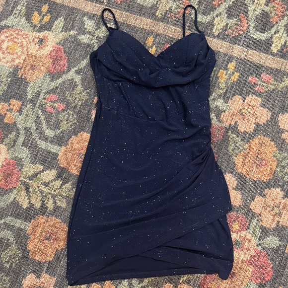 Elegant Navy Blue Dress - Picture 1 of 9